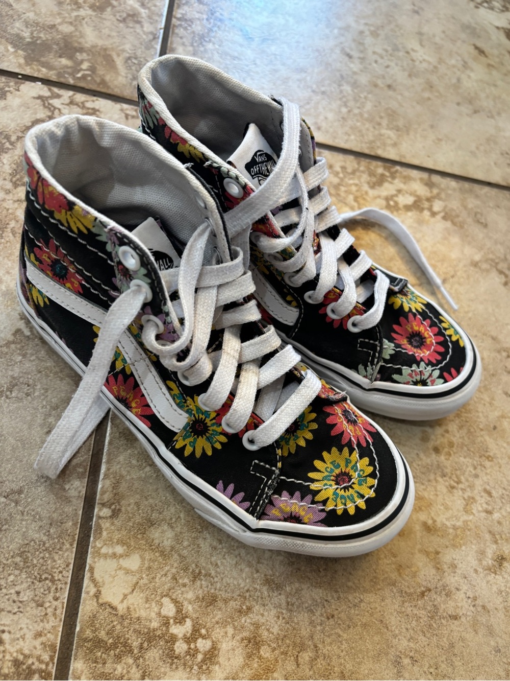 Vans Sk8-Hi Peace Floral Lace-Up Platform Black/Multi Sneakers